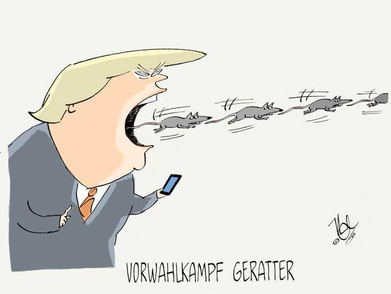 trump rattenloch vorwahlkampf geratter