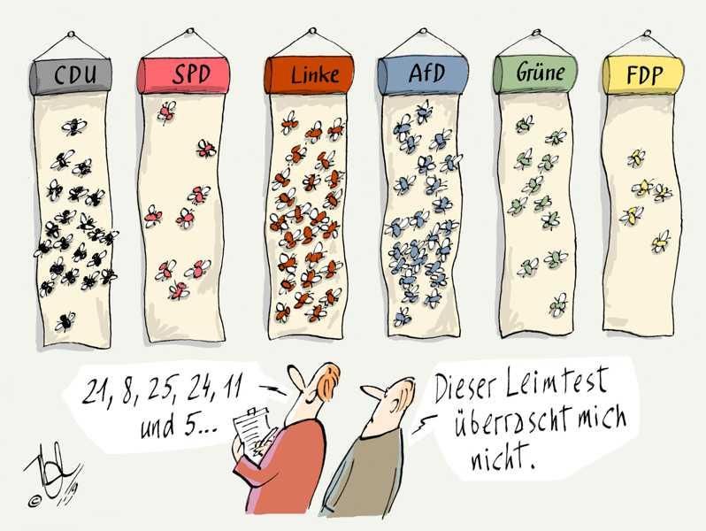 umfrage thüringen parteien leimtest