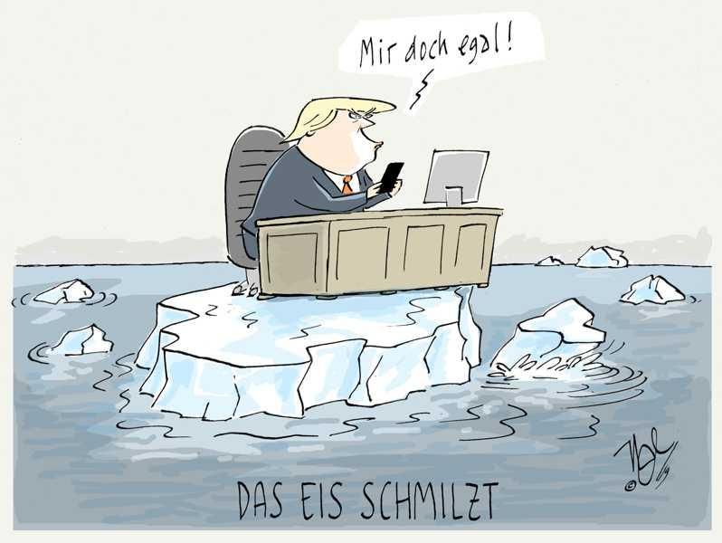 trump eis schmilzt klima