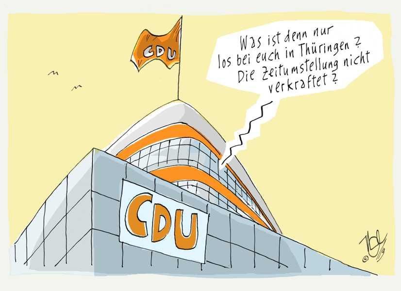 CDU thüringenwahl zeitumstellung