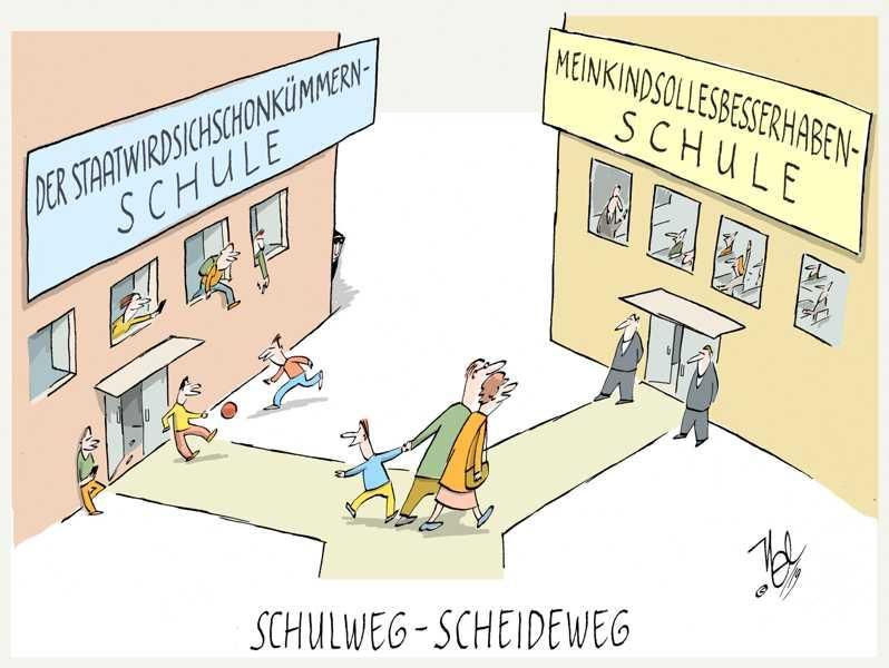 private öffentliche schule scheideweg