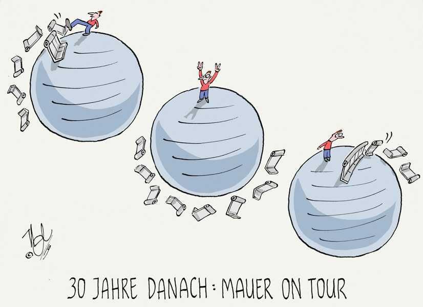 mauerfall 30 jahre on tour