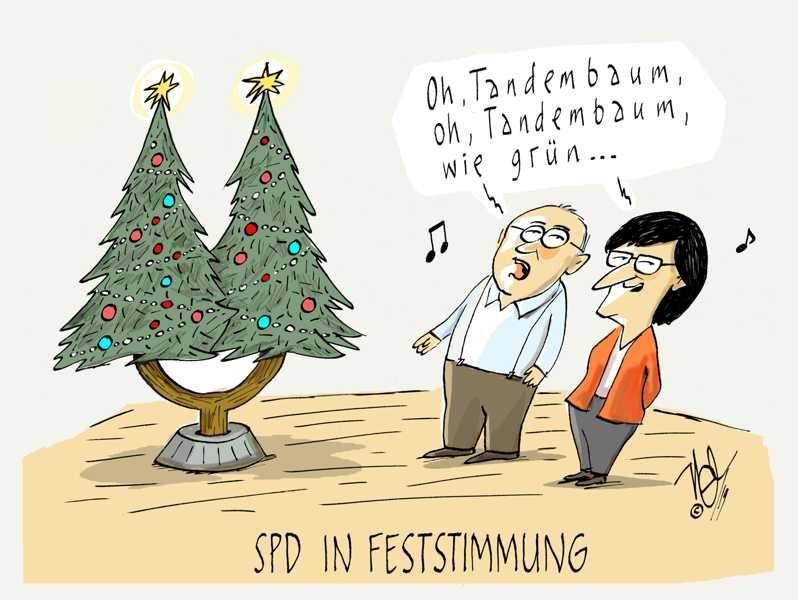 spd norbert walter borjan saskia esken feststimmung weihnachten