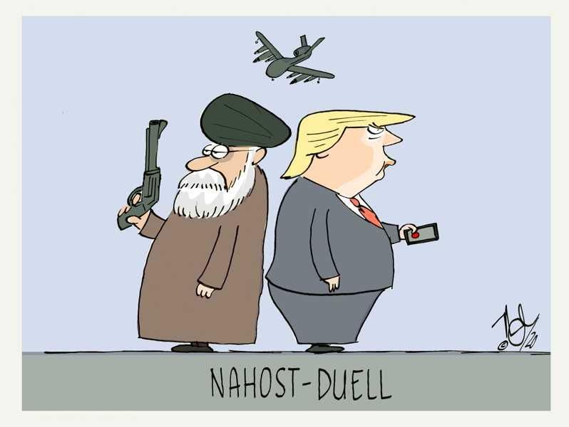 trump iran duell