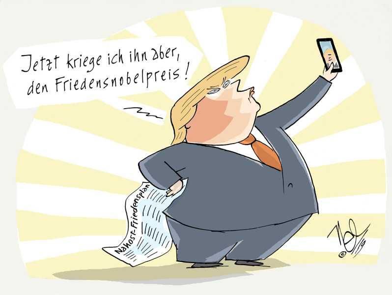 trump nahost friedensplan nobelpreis