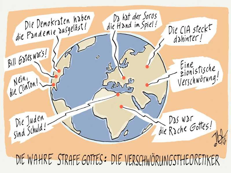 corona virus grippe pandemie wahre strafe gottes verschwörungstheoretiker