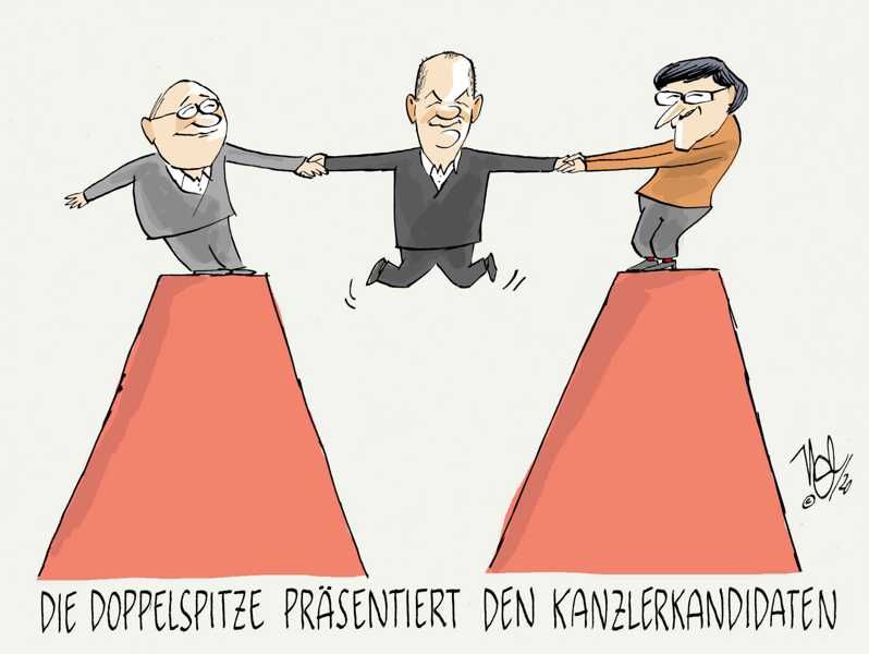 spd doppelspitze kanzlerkandidaten scholz borian esken