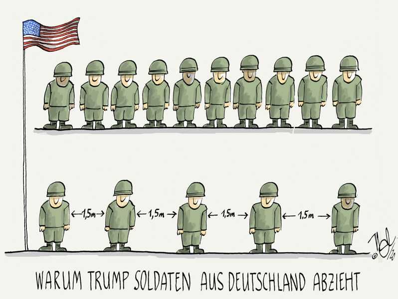 trump deutschland truppenabzug militär soldaten corona abstand