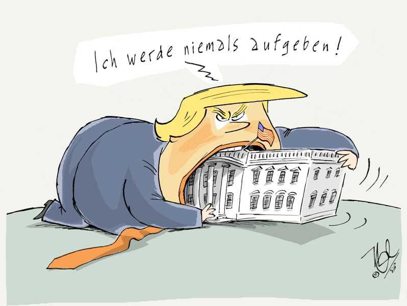 trump weißes haus nicht aufgeben