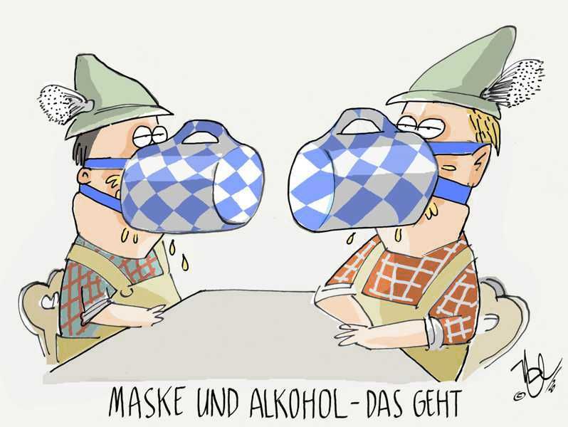 corona bayern maske und alkohol