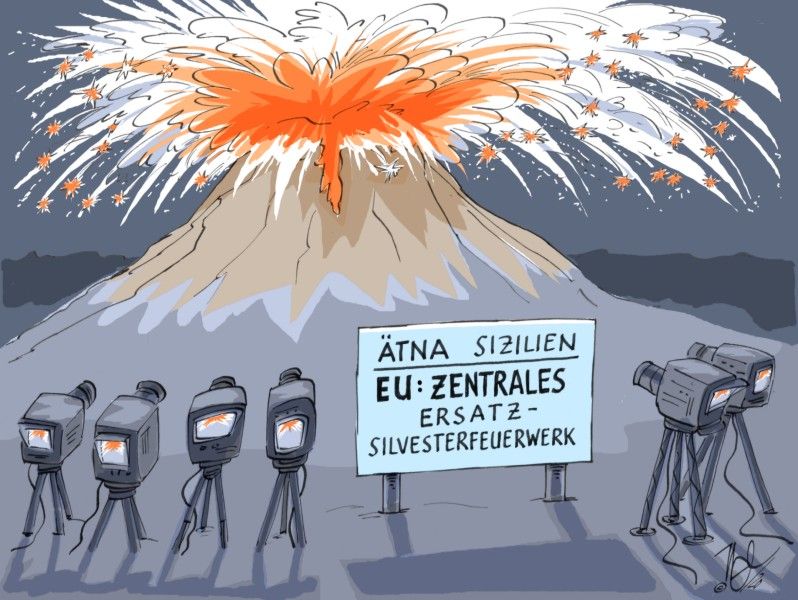 ätna sizilieneu ersatz feuerwerk