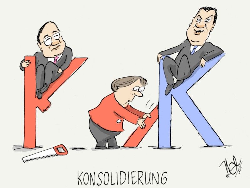 k frage laschet merkel söder konsolidierung