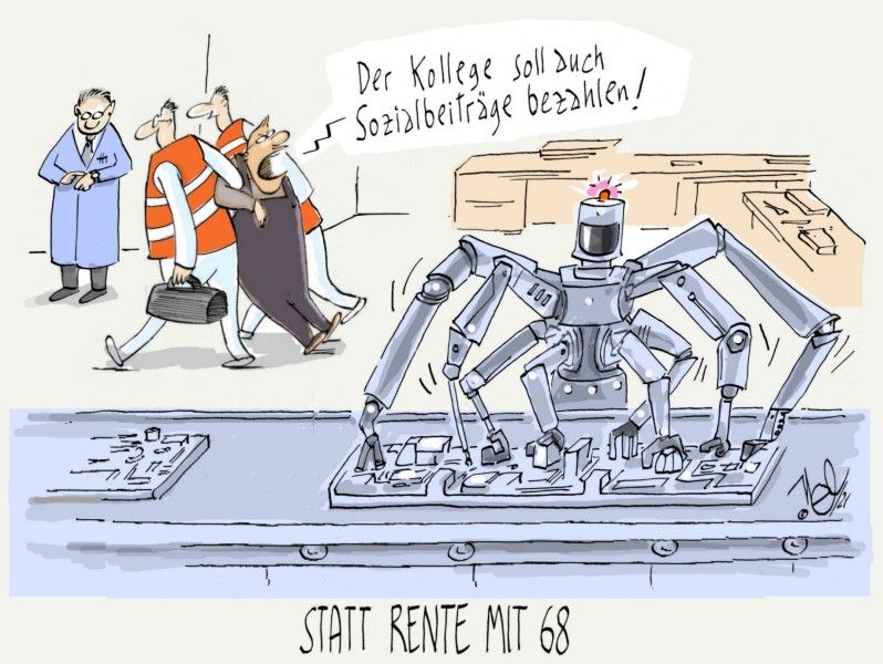 rente reform mit 68 arbeit roboter sozialbeiträge