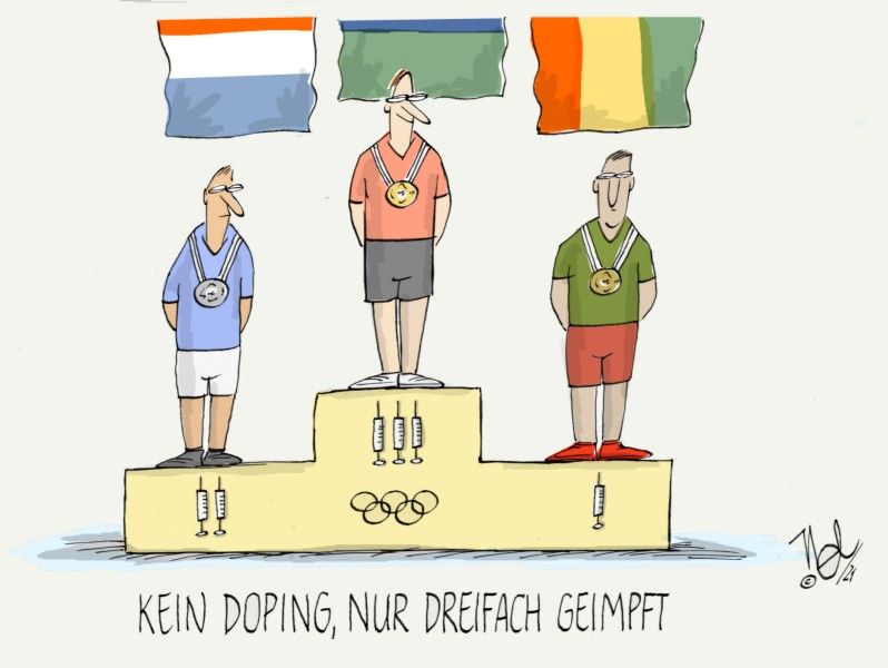 coronapandemie sport olympia doping dreifach geimpft