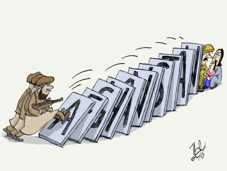 afghanistan krieg taliban vormarsch domino