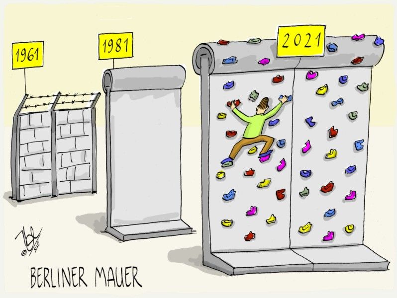berliner mauer 60 jahre kletterwand