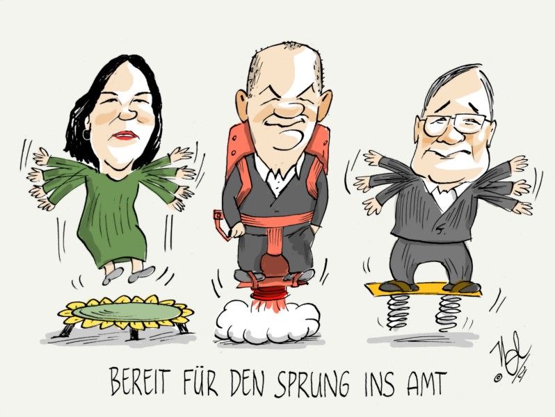 wahlkampf baerbock scholz laschet bereit für den sprung ins amt