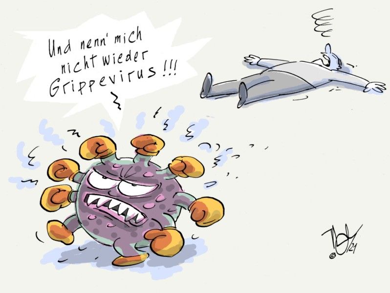 corona pandemie nicht grippevirus nennen