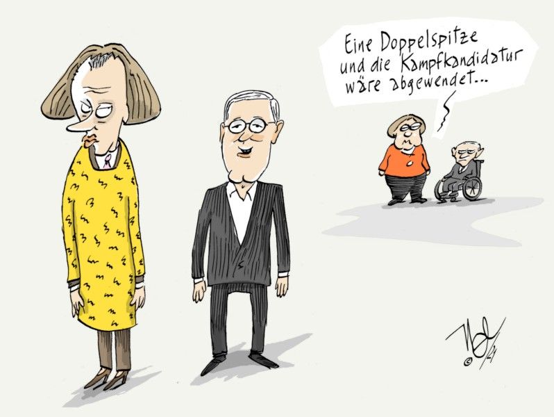 cdu merz röttgen merkel schäuble doppelspitze kampfkandidatur