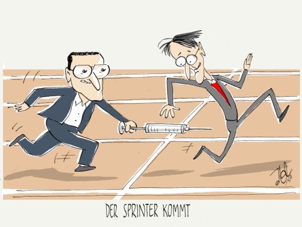 gesundheitsminister spahn lauterbach staffellauf der sprinter kommt