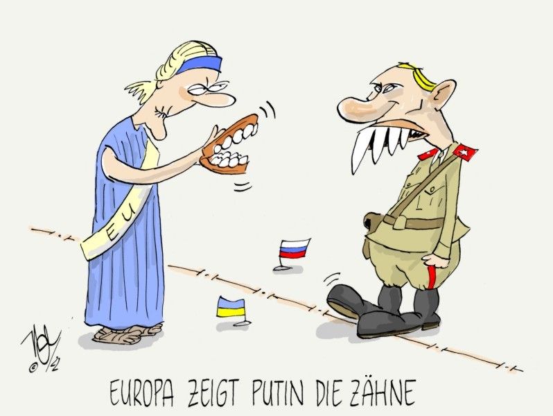ukraine russland eu europa zeigt putin die zähne