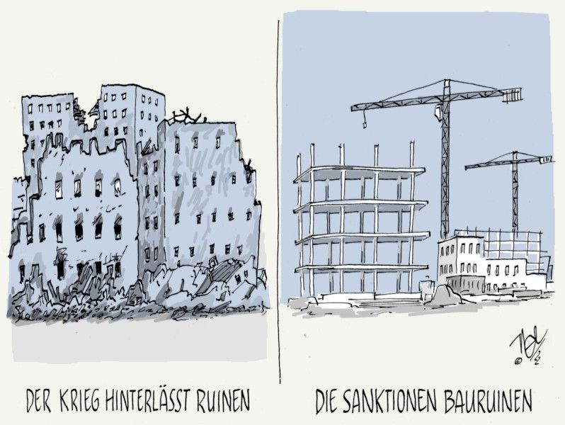 ukraine krieg hinterlässt ruinen sanktionen bauruinen