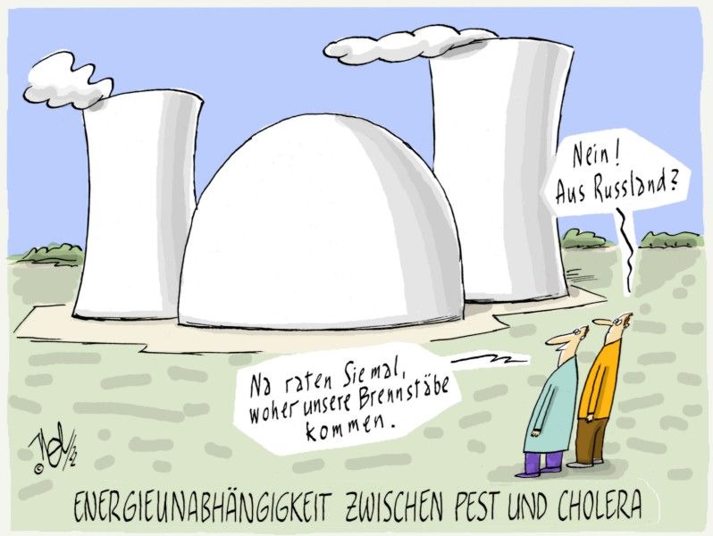 akw verlängerte laufzeiten energie unabhängigkeit zwischen pest und cholera brennstäbe russland