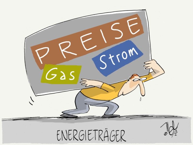 energieträger gas strom preise