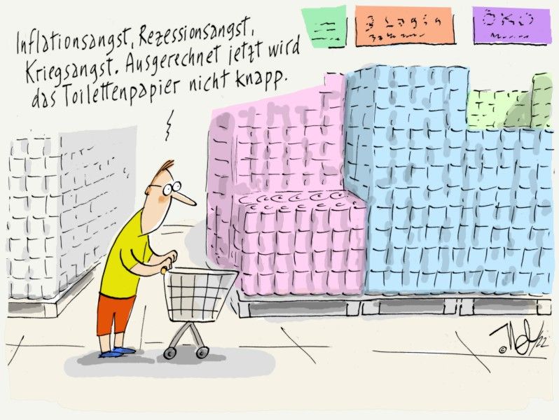 krise angst rezession inflation armut toilettenpapier nicht knapp