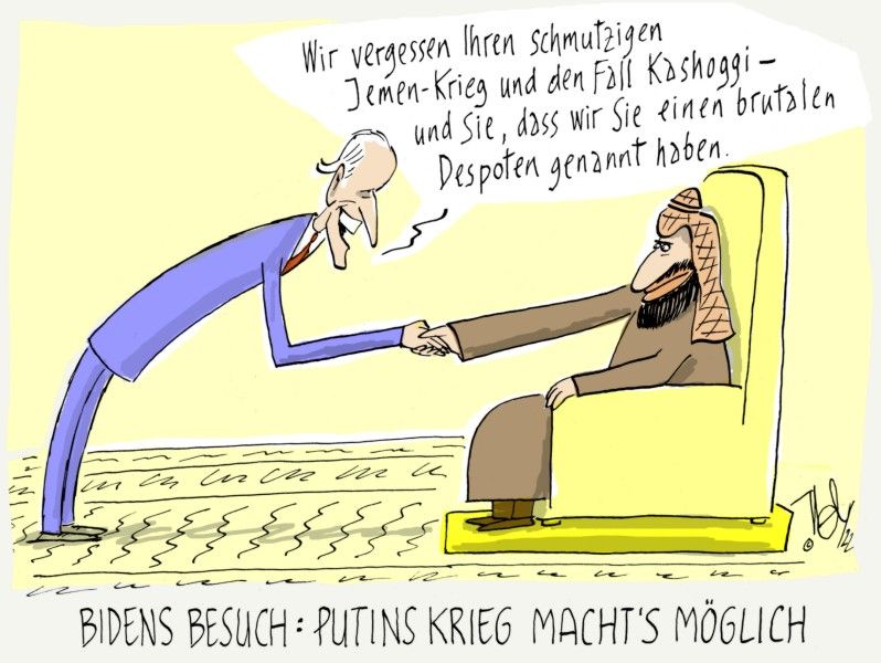 saudi arabien bidens besuch putins krieg macht es möglich