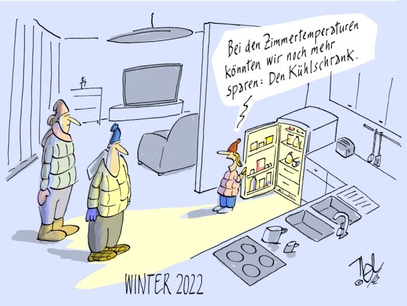 energiekrise sparen heizung zimmertemperaturen kühlschrank
