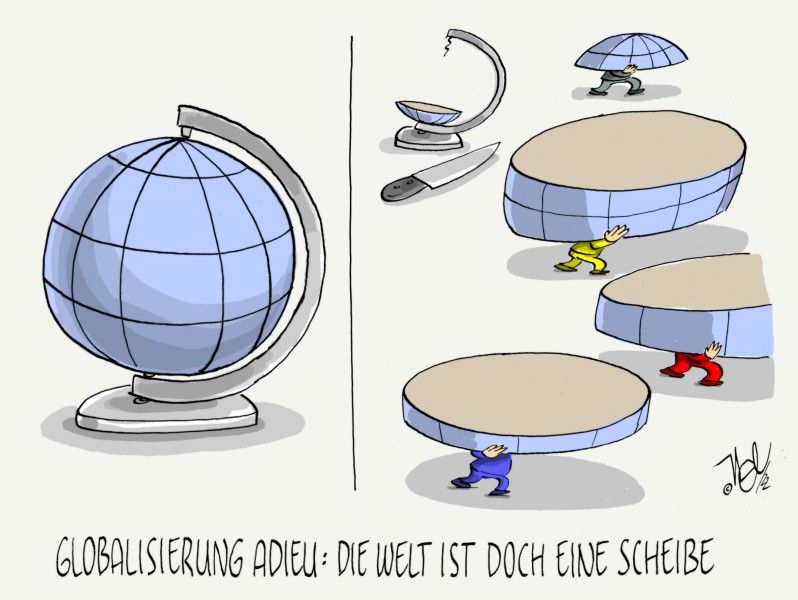 globalisierung adieu die welt doch eine scheibe