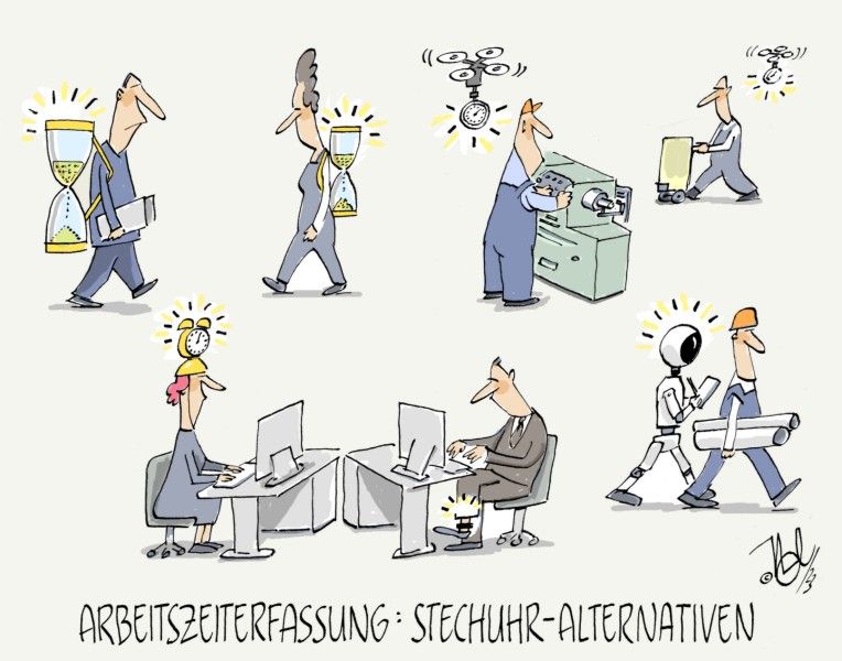 arbeitszeiterfassung stechuhr alternativen