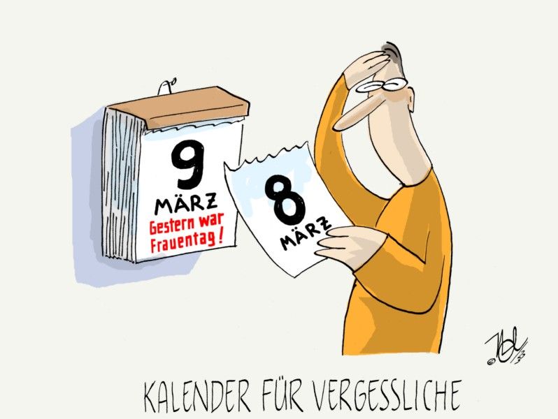 8 märz frauentag kalender für vergessliche