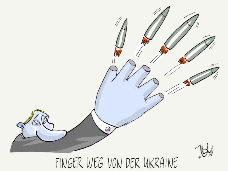 putin krieg finger weg ukraine
