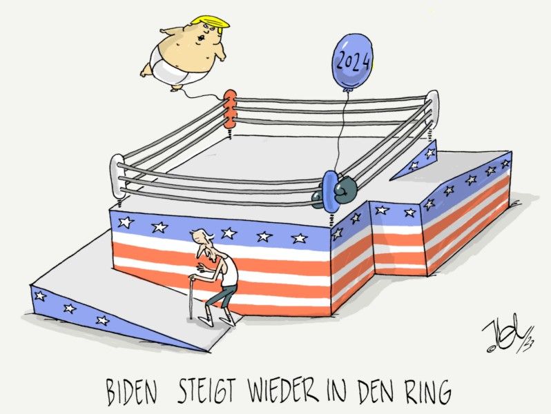 usa wahlkampf biden trump ring