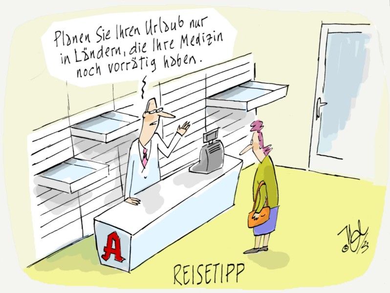 medikamente arznei medizin mangel apotheke urlaub reisetipp