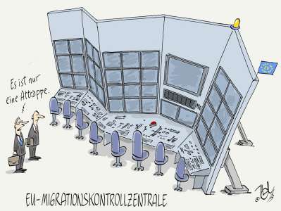 eu migrationskontrollzentrale attrappe