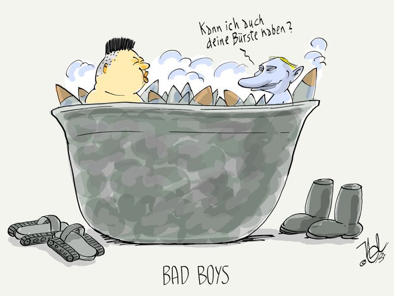 nordkorea russland ukraine krieg waffen kim putin bad boys