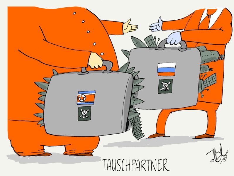 nordkorea russland waffen tauschpartner