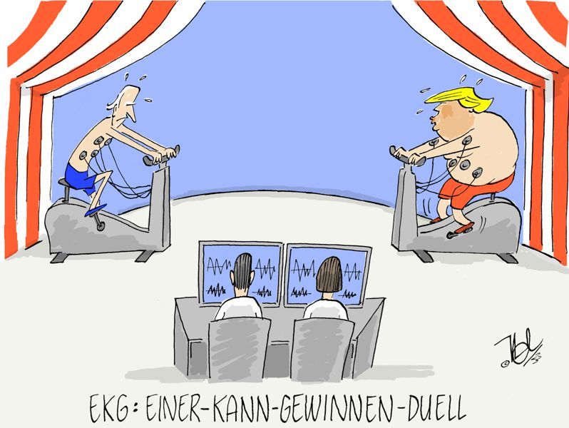 usa wahlkampf biden trump ekg duell