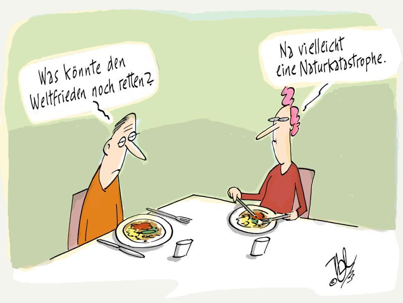 mann frau weltfrieden retten naturkatastrophe