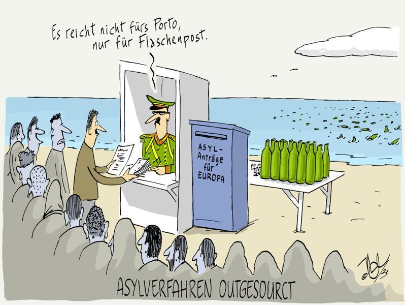 asylverfahren outgesourct fremdvergeben außerhalb europa