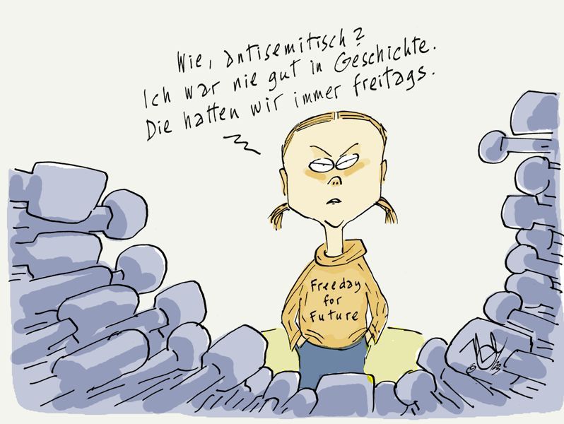 israel gaza konflikt greta thunberg freeday for future antisemitisch geschichte schule