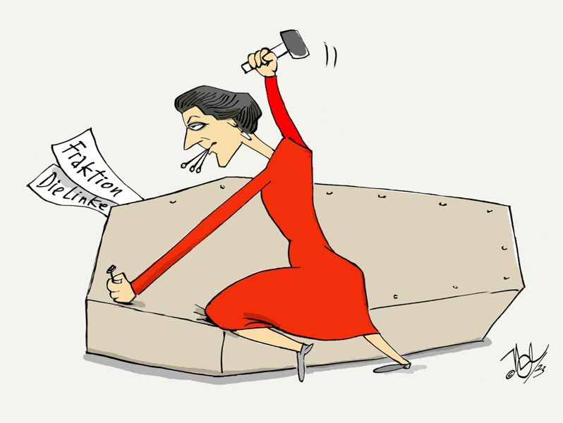 sahra wagenknecht die linke fraktion sargnagel