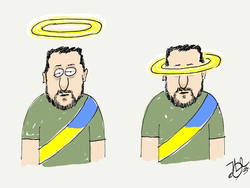 selenskyj ukraine krieg heiligenschein