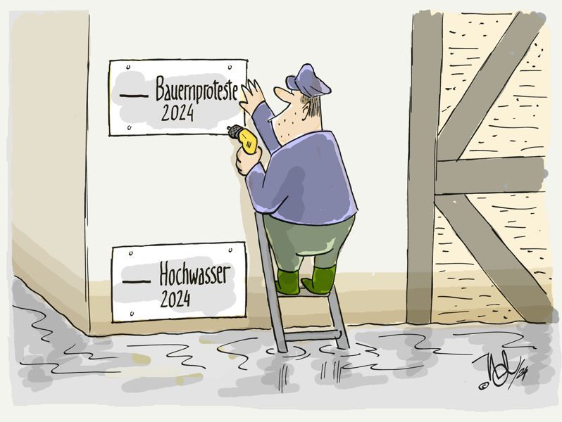 hochwasser bauernproteste
