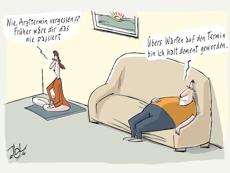 arzttermin vergesslichkeit demenz mann frau yoga