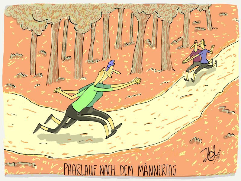 paarlauf nach dem männertag