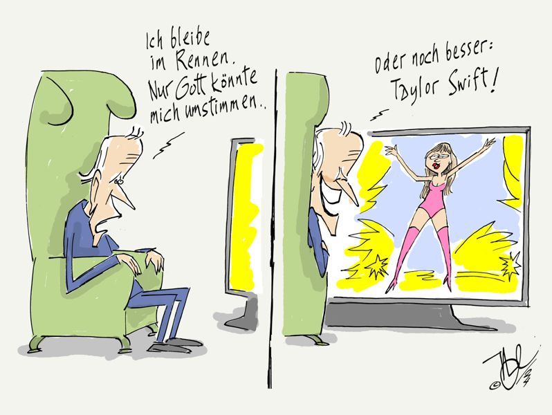 usa wahlkampf demokraten wackelkandidat biden gott umstimmen taylor swift